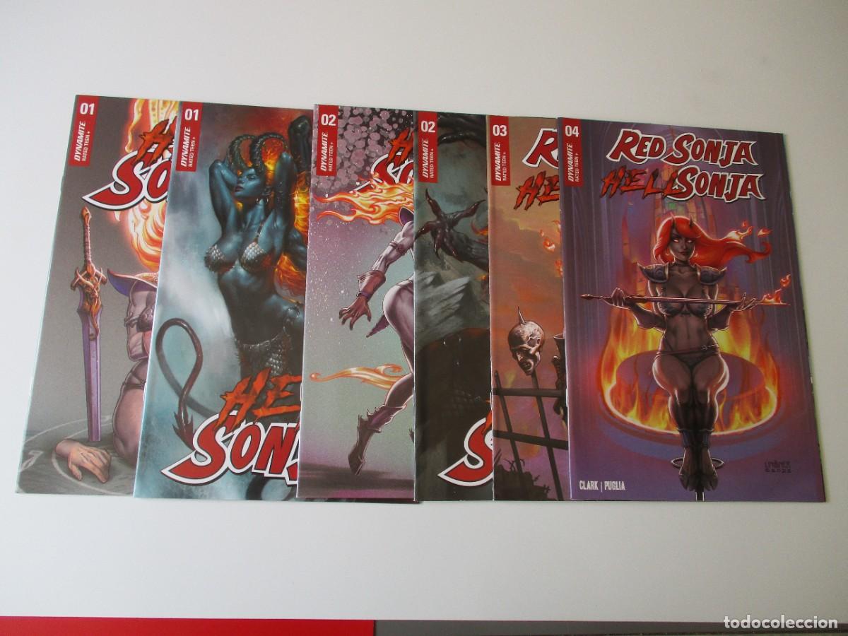 C&oacute;mics: HELL SONJA 1 2 3 4 + 2 Variante ( 1 + 2 ) DYNAMITE 2022 - Foto 1