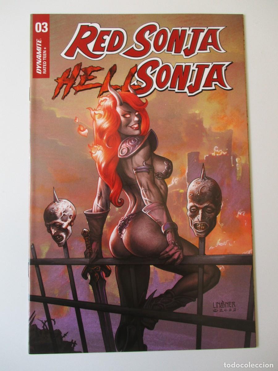 C&oacute;mics: HELL SONJA 1 2 3 4 + 2 Variante ( 1 + 2 ) DYNAMITE 2022 - Foto 3