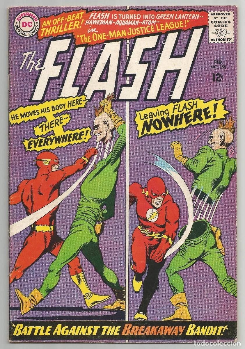 C&oacute;mics: FLASH (1959 1st Series DC) #158,159,162,163,164,165,166 (FN a FN/VF), lote de 7 DC COMICS 1966