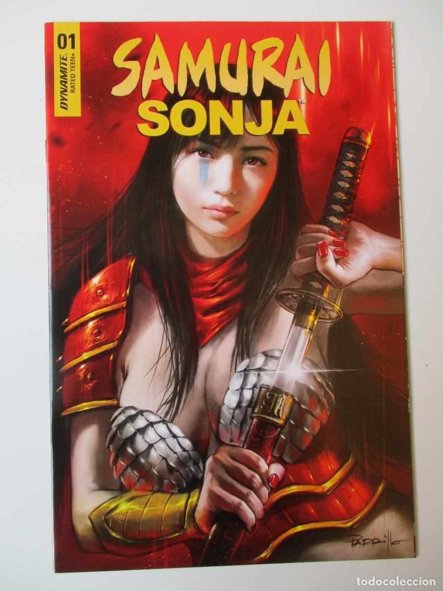 C&oacute;mics: Samurai Sonja #1 - Cover A Parrillo - Dynamite Entertainment 2022 - Bag & Board