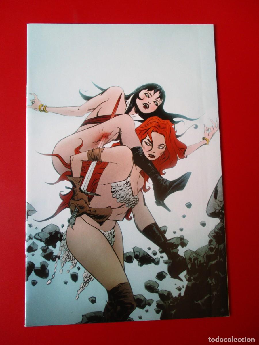 C&oacute;mics: Vampirella vs. Red Sonja #1 Cubierta L 1:40 Incentivo Lee Virgin Dynamite 2022 Nuevo