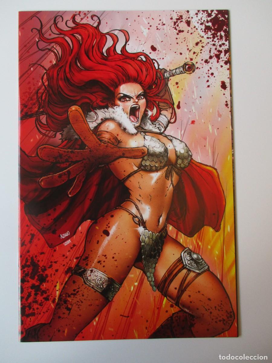 C&oacute;mics: Cubierta variante virgen Sonja #3 roja y firmada por Nathan Szerdy y Anna Zhuo
