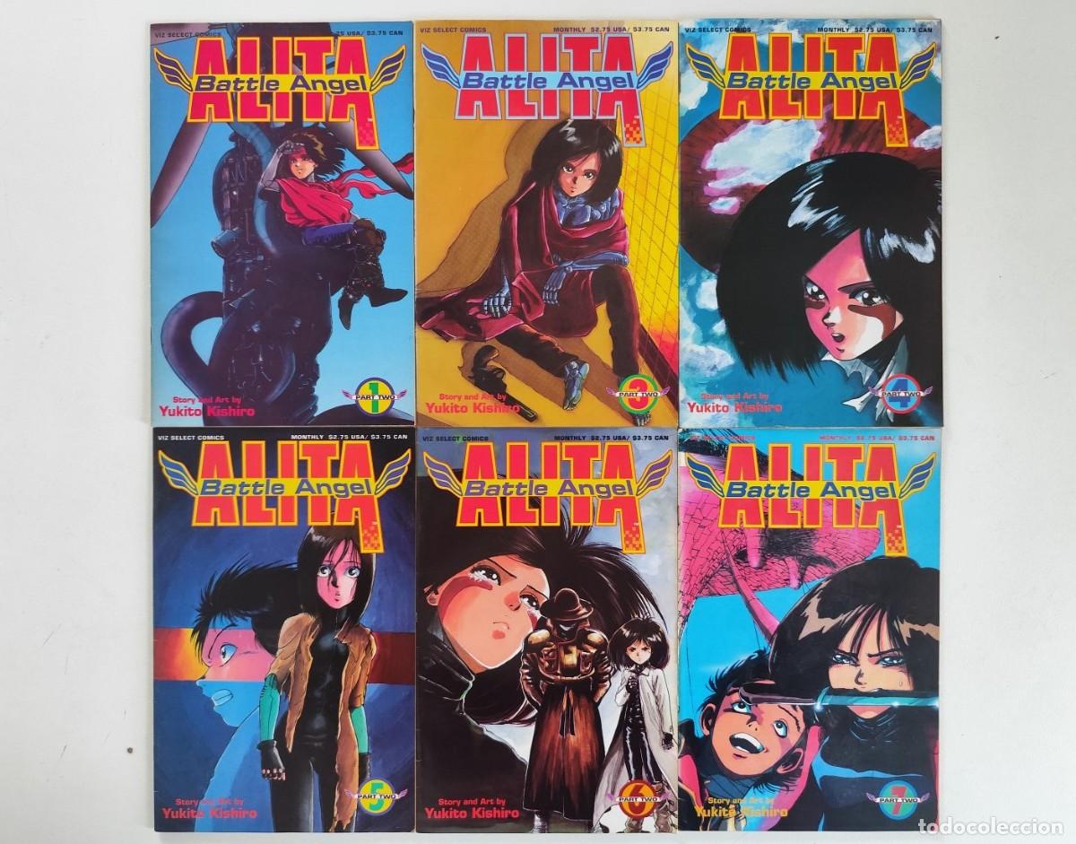 C&oacute;mics: Battle Angel ALITA Part 2 # 1 3 4 5 6 7 (Yukito Kishiro) ~ VIZ MEDIA (1993) MANGA