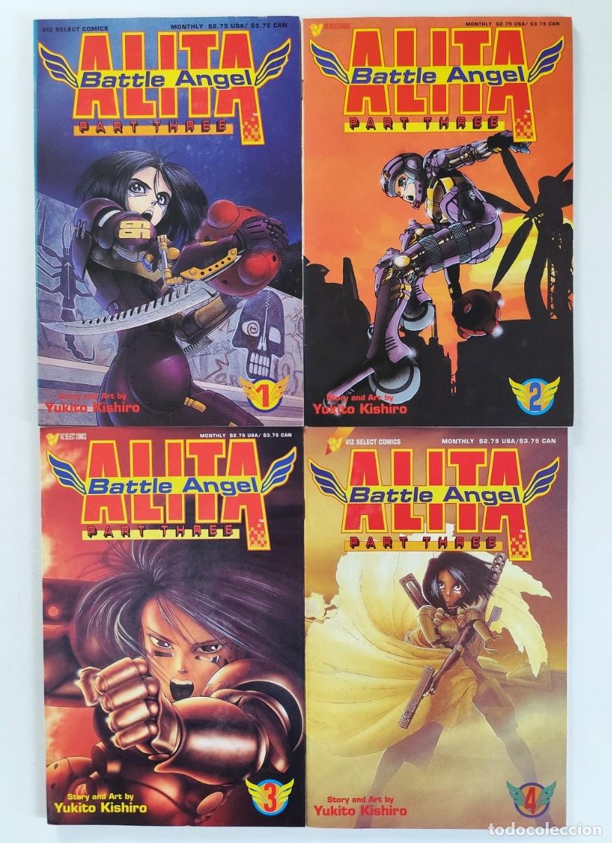 C&oacute;mics: Battle Angel ALITA Part 3 # 1 2 3 4 (Yukito Kishiro) ~ VIZ MEDIA (1993) MANGA