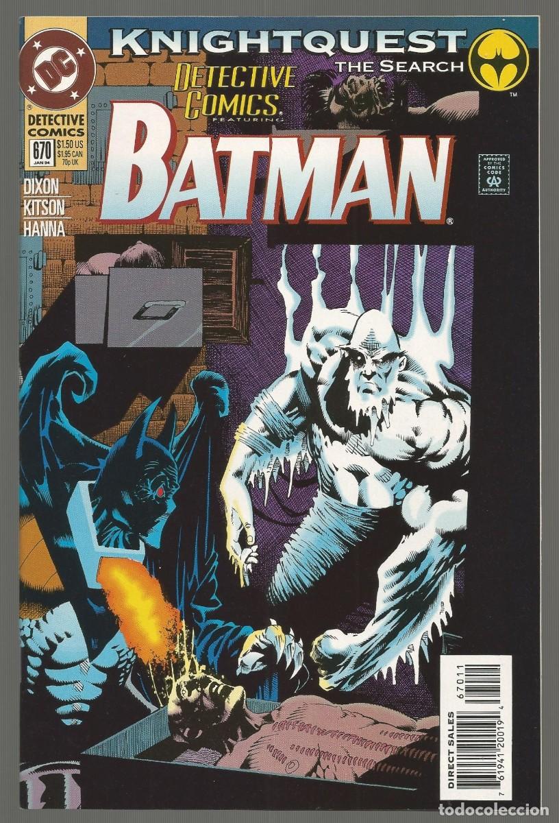 C&oacute;mics: DETECTIVE COMICS #670-680 (FN a VF/NM), lote de 11 BATMAN DC COMICS 1994