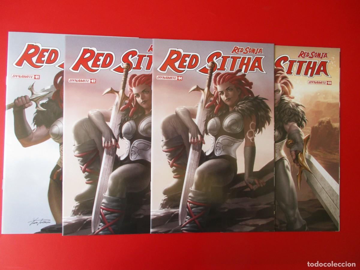 C&oacute;mics: 2022 RED SITHA #1-4 NM YOON Variant Set Complete Series 2 3 Dynamite SONJA