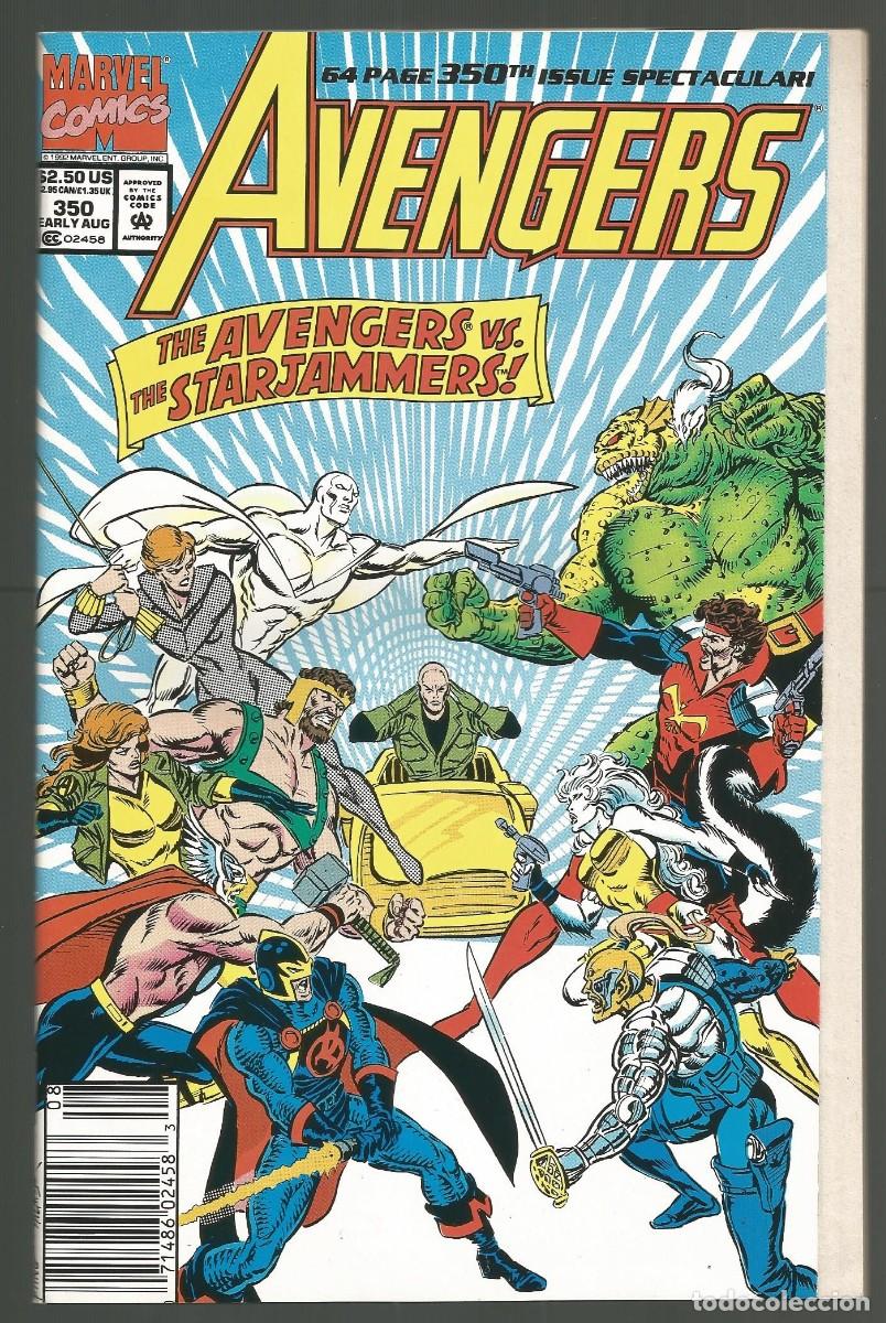 C&oacute;mics: AVENGERS (1963 1st Series) #350, 375, 381,382 (VF a VF/NM), MARVEL COMICS 1992-95