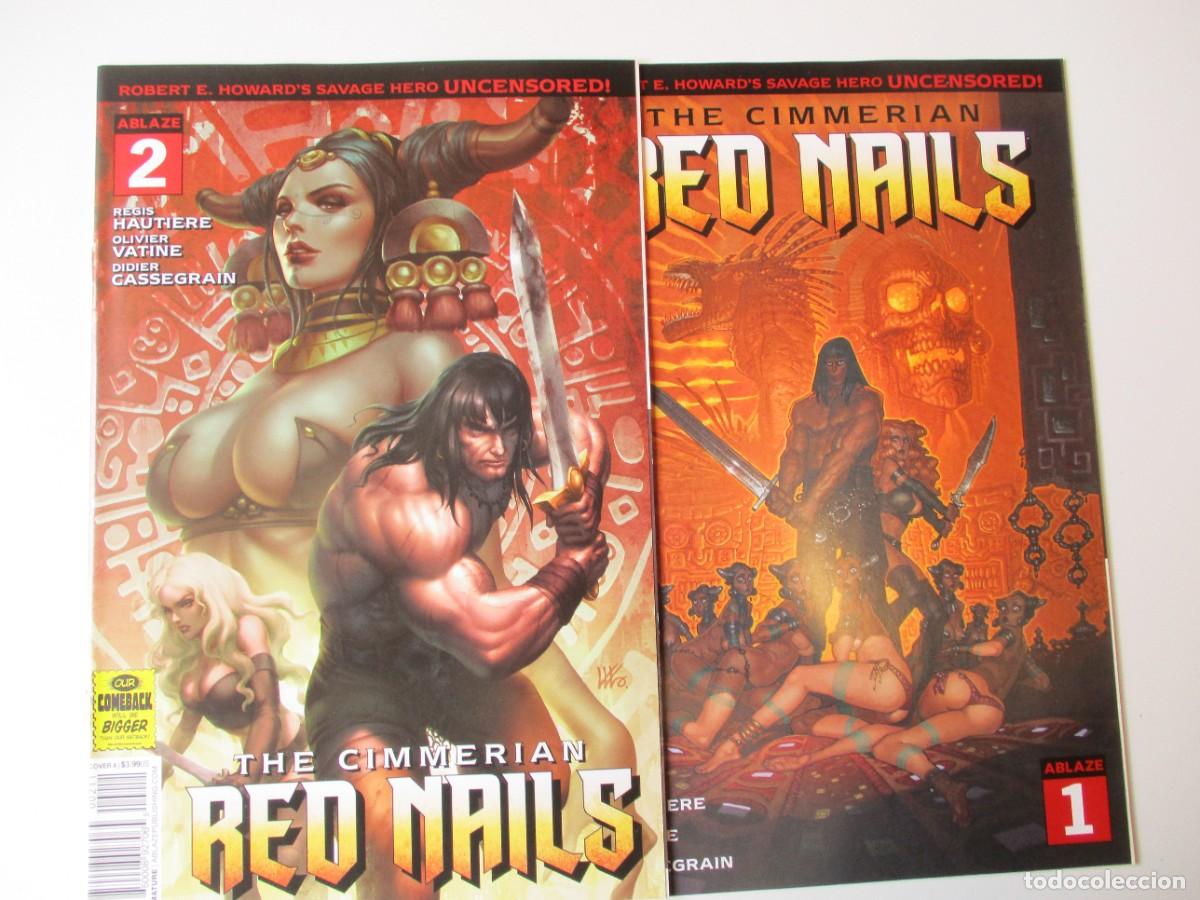 C&oacute;mics: The Cimmerian Red Nails COMPLETA #1 -2 + 8 Variantes ( 4 (1) + 4(2) ) (2020, Ablaze) 1&ordf; impresi&oacute;n