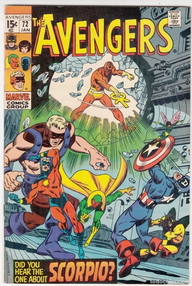 C&oacute;mics: AVENGERS (1963 1st Series) #72 VF, MARVEL COMICS 1970 - Foto 1