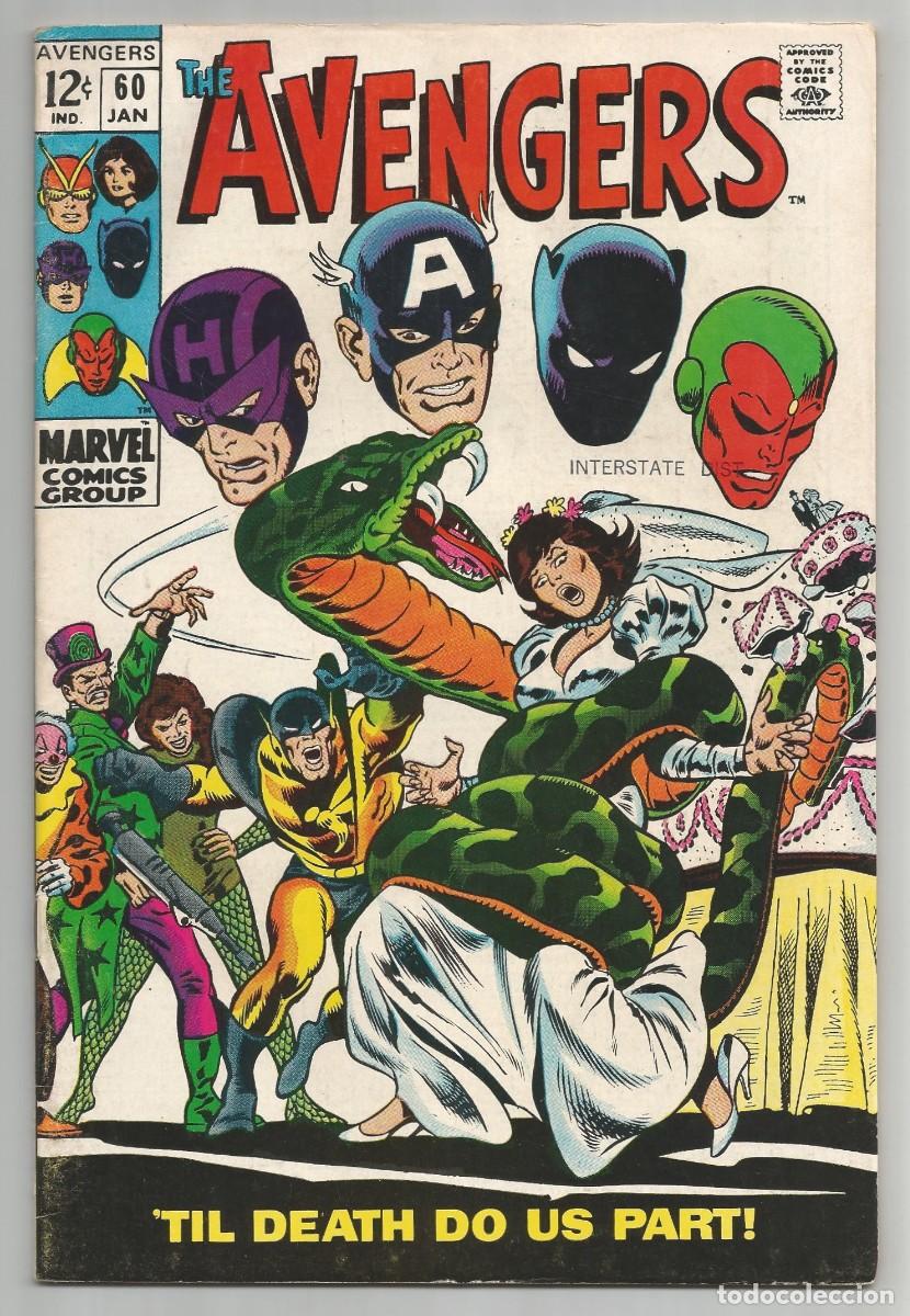 C&oacute;mics: AVENGERS (1963 1st Series) #60 FN/VF, MARVEL COMICS 1969