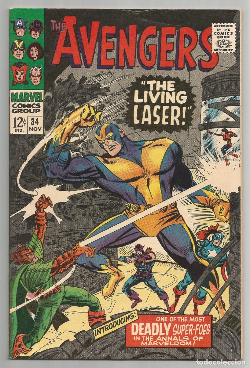 C&oacute;mics: AVENGERS (1963 1st Series) #34 VF, MARVEL COMICS 1966