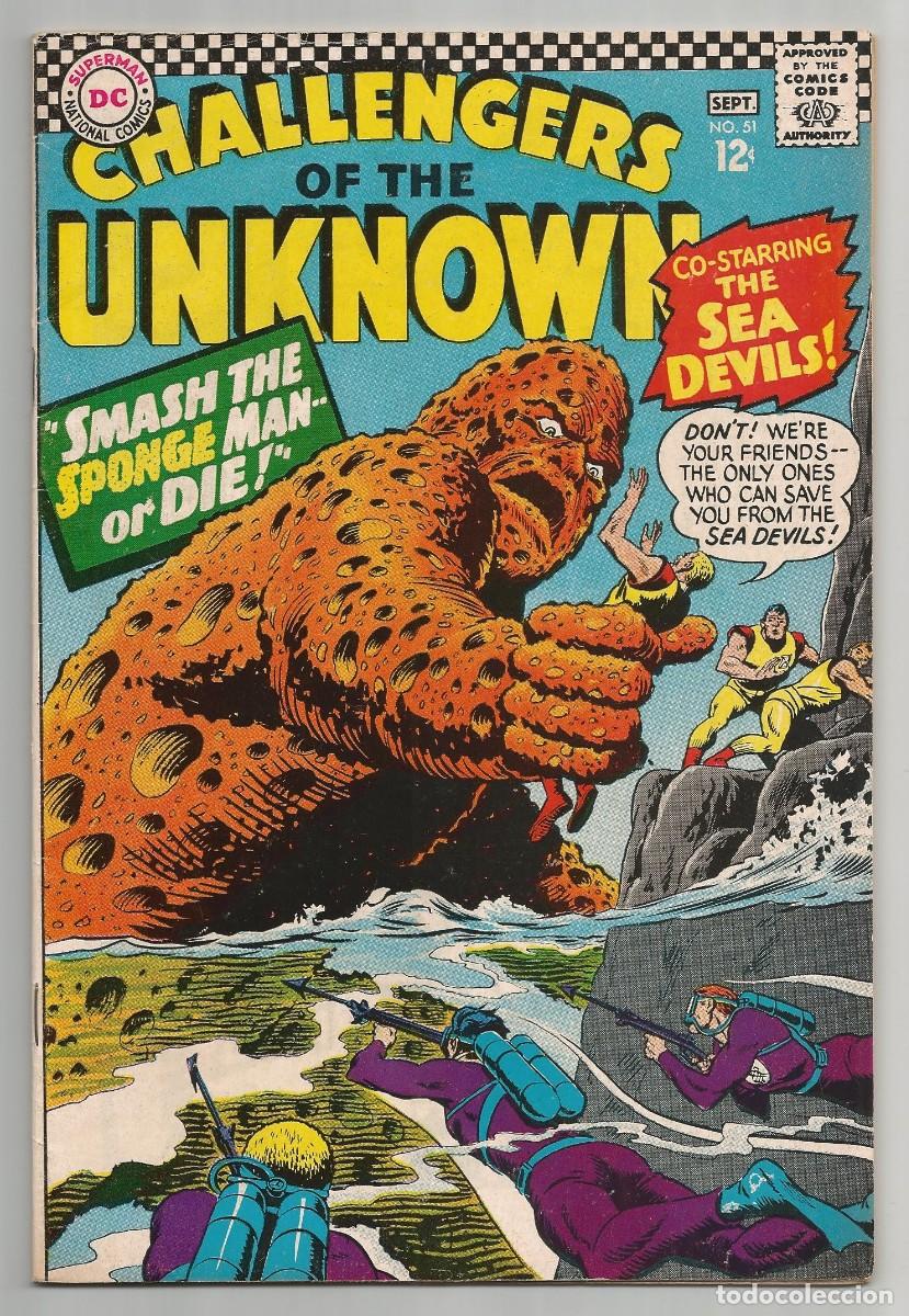 C&oacute;mics: CHALLENGERS OF THE UNKNOWN #51 FN+(6.5), DC COMICS 1966