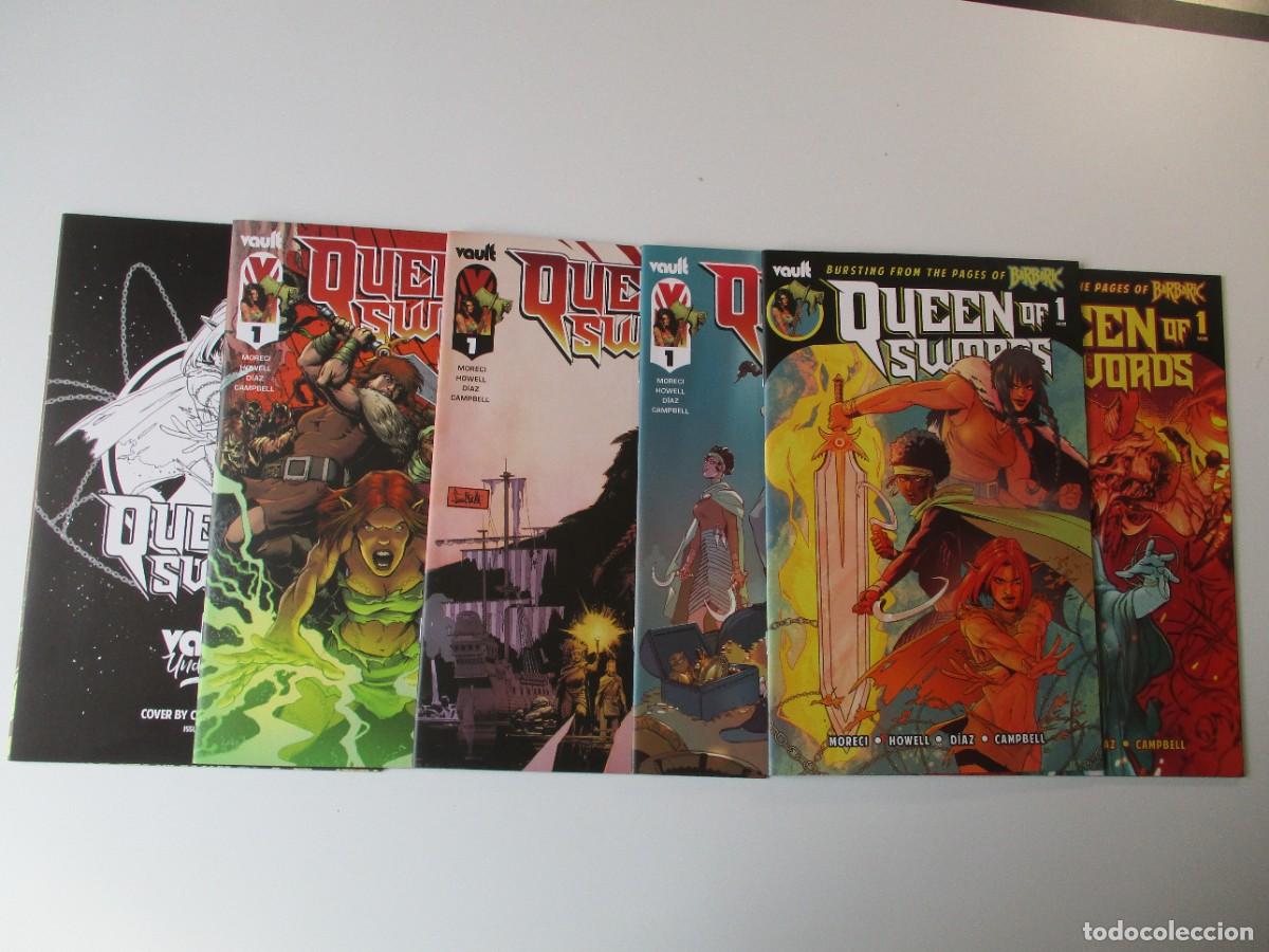 C&oacute;mics: Vault Comics Queen Of Swords COMPLETA # 1 - 2 + 7 Variantes ( 5(1) + 2(2) ) 2023