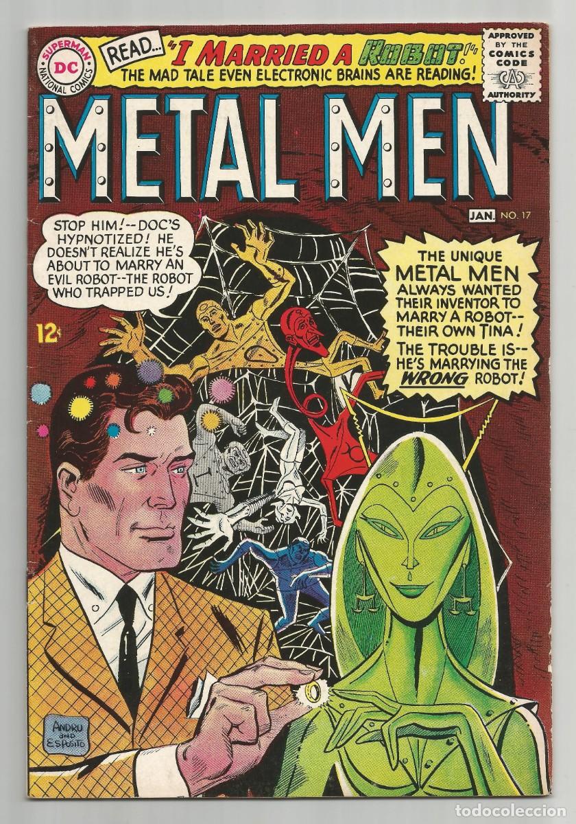 C&oacute;mics: METAL MEN #17, 21, lote de 2 DC COMICS 1966
