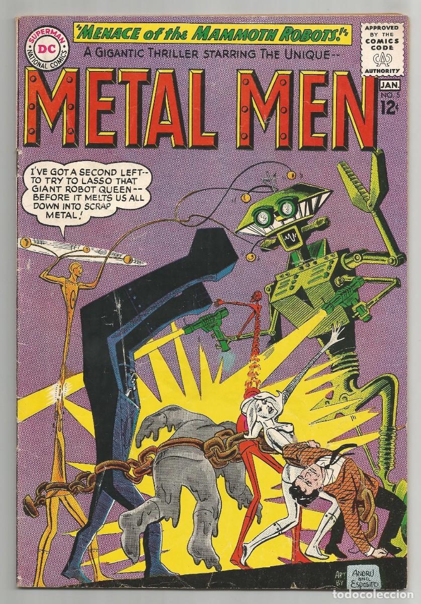 C&oacute;mics: METAL MEN (1963 1st Series) #5, 7, 10 (VG/FN a FN), lote de 3 DC COMICS 1964
