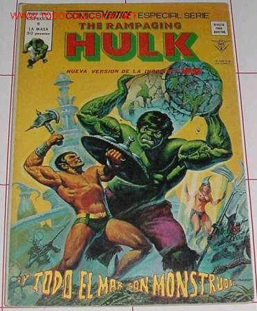 C&oacute;mics: COMIC THE RAMPAGING HULK ESPECIAL SERIE EDICIONES VERTICE, 1979 - Foto 1