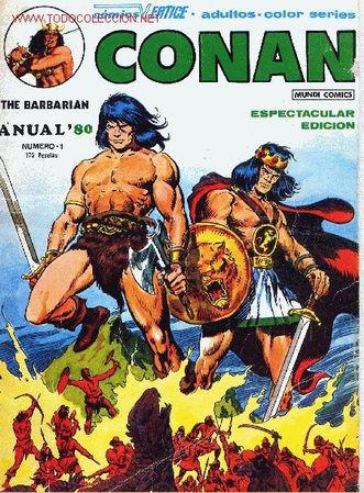 C&oacute;mics: CONAN, THE BARBARIAN N&ordm; 1 ANUAL&acute;80 - Foto 1