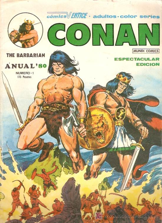C&oacute;mics: CONAN.  ANUAL  80. NUMERO 1.  VERTICE. - Foto 1