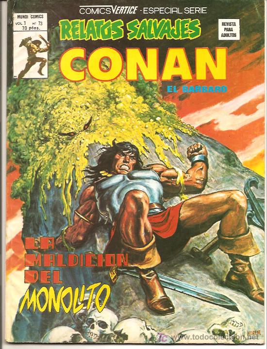 C&oacute;mics: RELATOS SALVAJES N&ordm; 73 CONAN, NUEVO - Foto 1