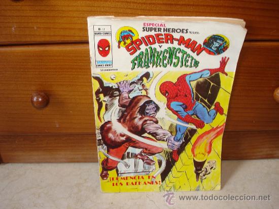 C&oacute;mics: VERTICE SUPER HEROES N&ordm; 11  SPIDERMAN Y FRANKENSTEIN - Foto 1