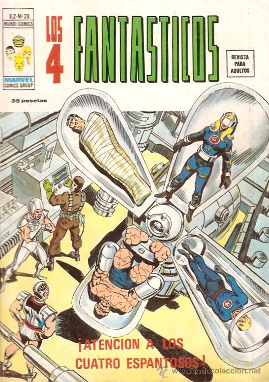 C&oacute;mics: COMIC VERTICE LOS 4 FANTASTICOS V2 N&ordm; 28 - Foto 1