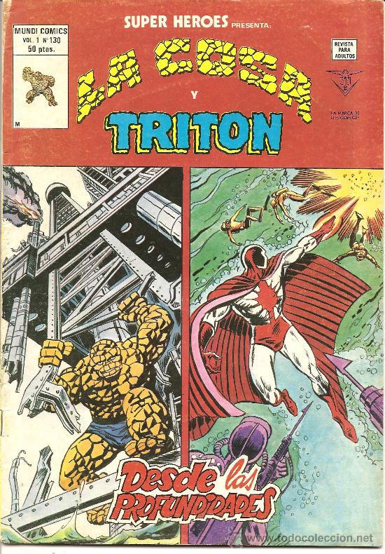 C&oacute;mics: SUPER HEROES V.2 N&ordm; 130 LA COSA Y TRITON - Foto 1