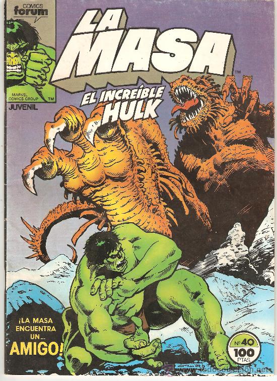 C&oacute;mics: LA MASA , EL INCREIBLE HULK N&ordm; 40 , EDICIONES FORUM - Foto 1