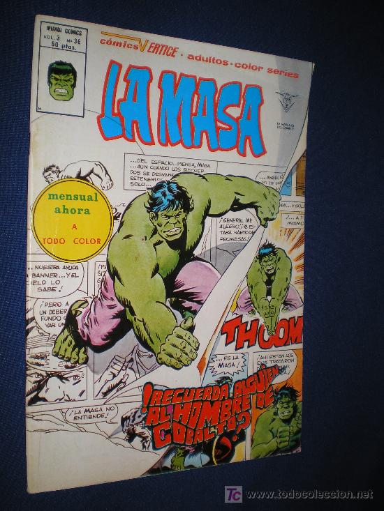 C&oacute;mics: LA MASA VOL. 3. N&ordm; 36 - EDICIONES VERTICE - Foto 1