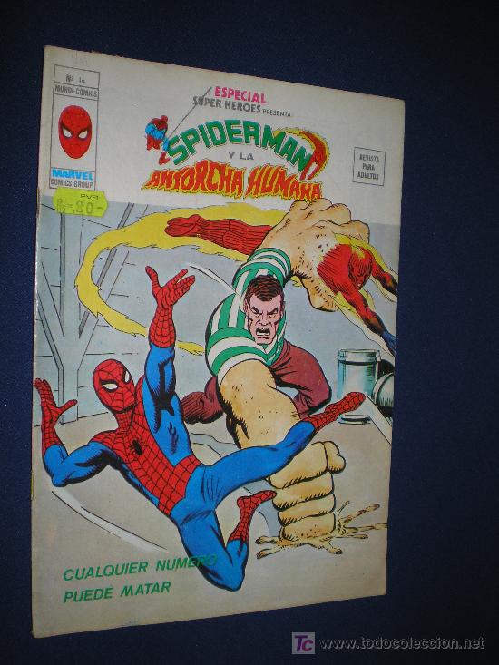 C&oacute;mics: SPIDERMAN Y ANTORCHA HUMANA N&ordm; 14 - EDICIONES VERTICE - Foto 1