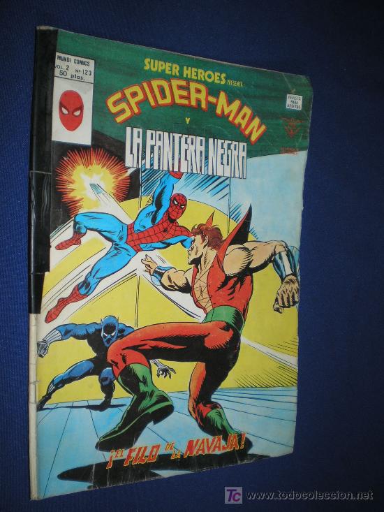 C&oacute;mics: SPIDERMAN Y LA PANTERA NEGRA V.2 N&ordm; 123 - EDICIONES VERTICE 1974 - Foto 1