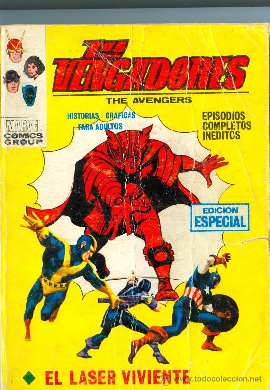 C&oacute;mics: Los Vengadores. V&eacute;rtice. Vol. 1. N&uacute;m. 15. 1970. - Foto 1