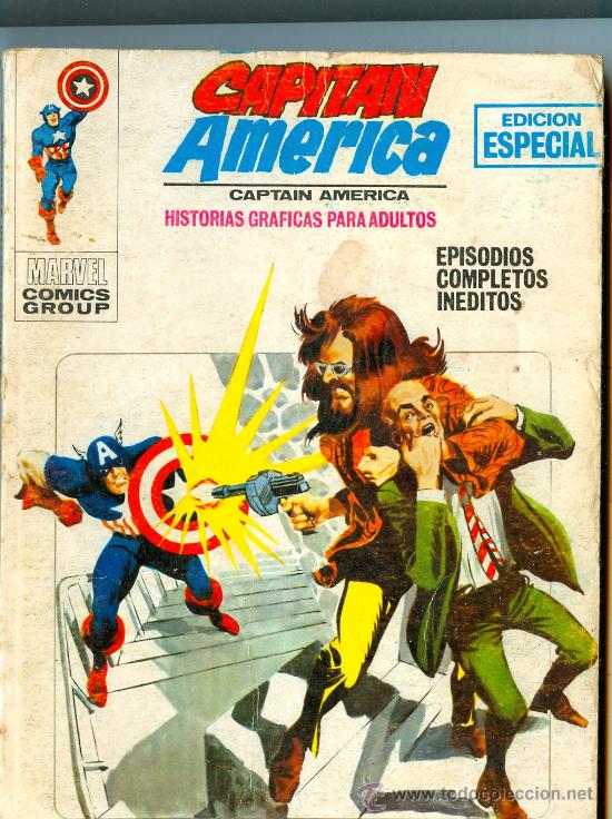 C&oacute;mics: Capit&aacute;n Am&eacute;rica. V&eacute;rtice. Vol. 1. N&uacute;m. 8. 1970. - Foto 1