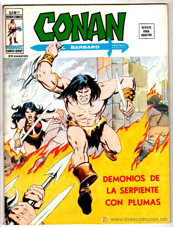 C&oacute;mics: CONAN EL BARBARO V-2 N&ordm; 17, VERTICE 1974, CON BELIT - Foto 1