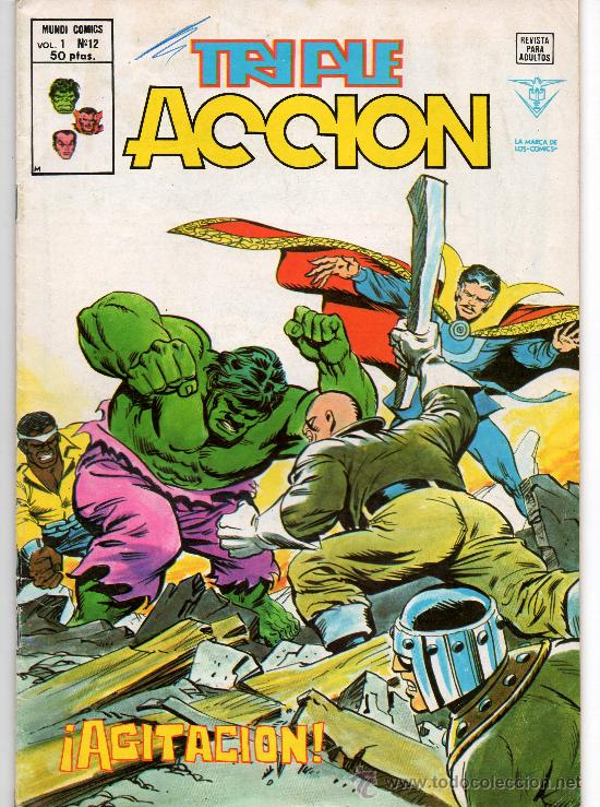 C&oacute;mics: TRIPLE ACCION V.1 N&ordm; 12 DE VERTICE - Foto 1
