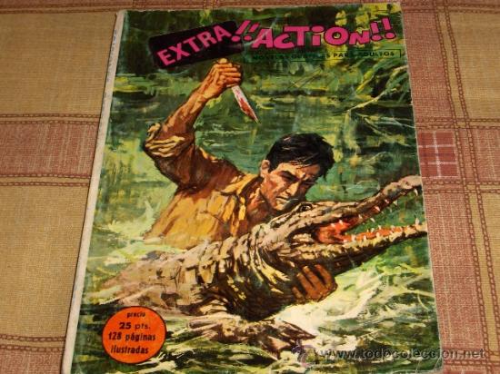 C&oacute;mics: EXTRA !! ACTION!! N&ordm; 1. EDICIONES PETRONIO 1969. 25 PTS. FORMATO V&Eacute;RTICE. - Foto 1