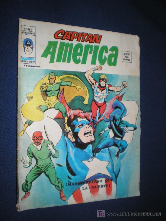 C&oacute;mics: CAPITAN AMERICA V. 3 N&ordm; 9 - VERTICE 1974 - Foto 1