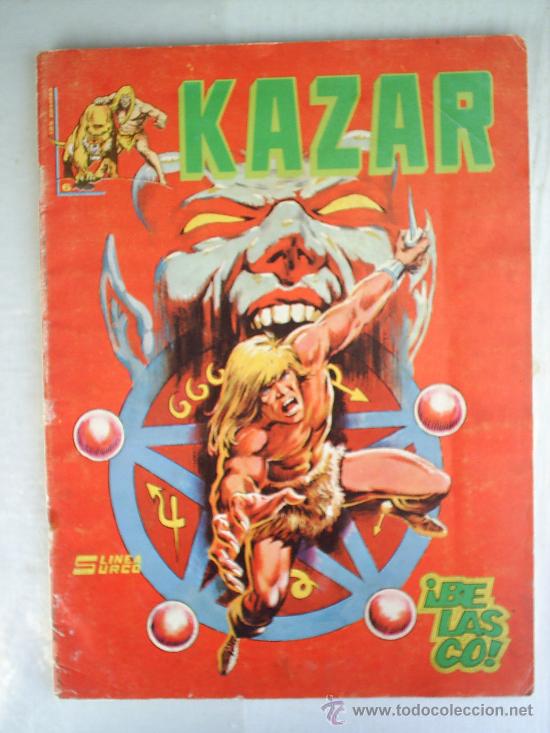 LINEA SURCO, KAZAR N. 6 , 1981 (Tebeos y Comics - Vértice - Surco / Mundi-Comic)