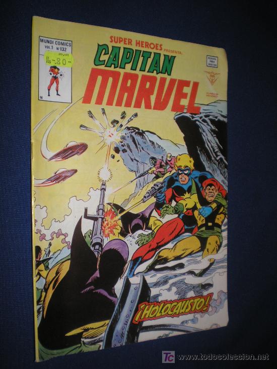 C&oacute;mics: SUPER HEROES VOL.1. N&ordm; 132 - CAPITAN MARVEL - VERTICE 1980 - Foto 1