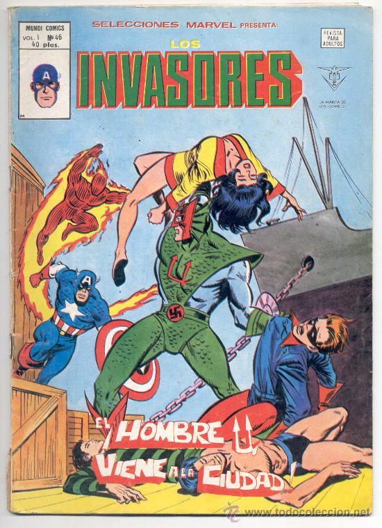C&oacute;mics: LOS INVASORES - VOL. 1 N&ordm; 46 - EDICIONES VERTICE. - Foto 1