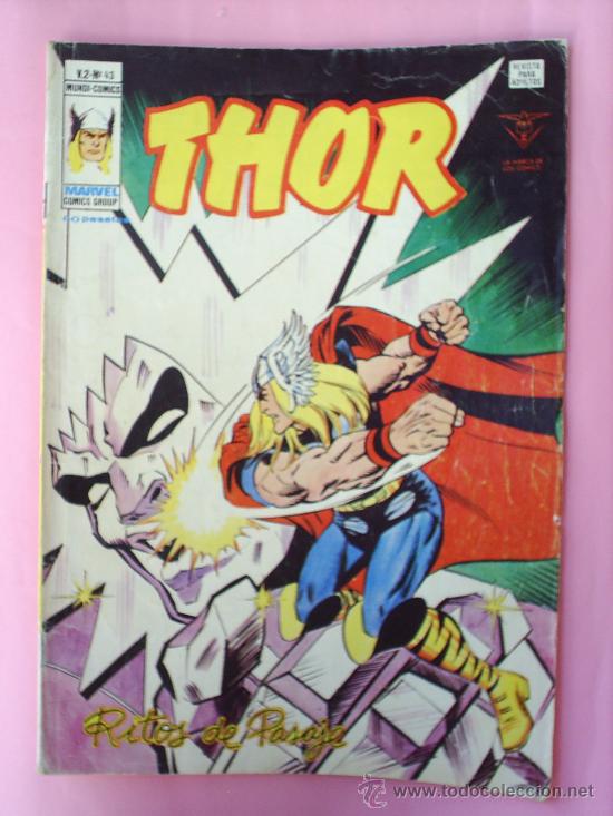 C&oacute;mics: THOR NUMERO 43 V.2 MUNDI COMICS EDITORIAL VERTICE 1977 - Foto 1