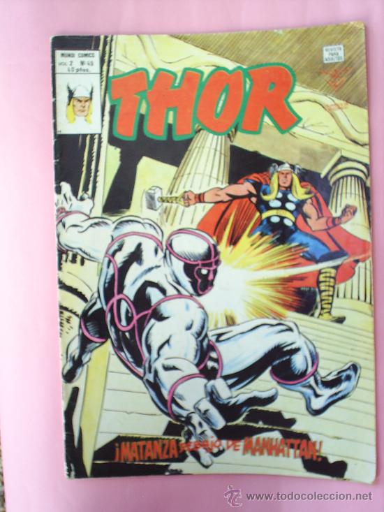 C&oacute;mics: THOR NUMERO45 V.2 MUNDI COMICS EDITORIAL VERTICE 1978 - Foto 1