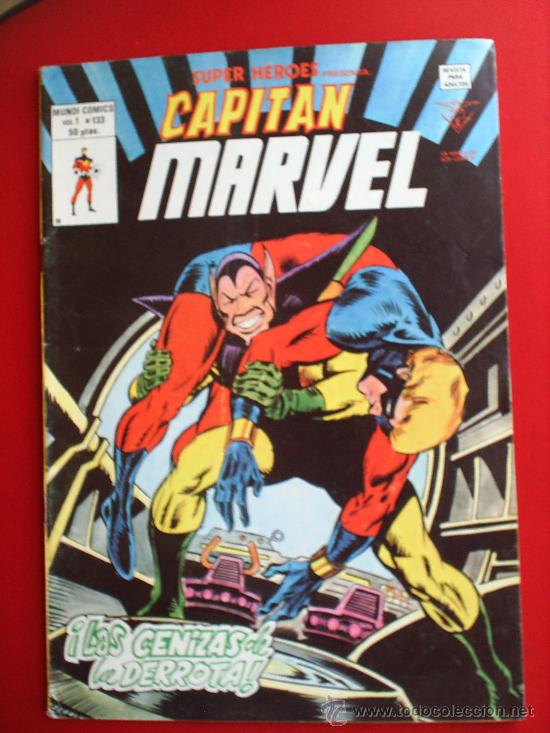 C&oacute;mics: CAPITAN MARVEL , NUMERO 133 V.1, MUNDI COMICS 1978 - EDITORIAL VERTICE - Foto 1