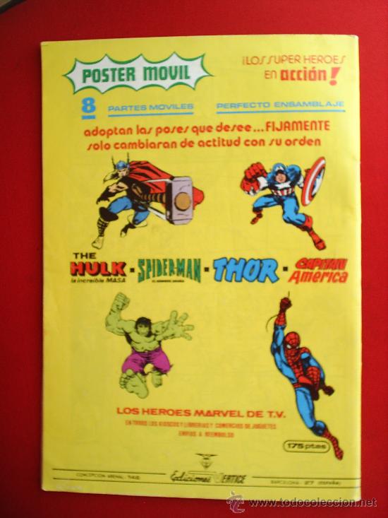 C&oacute;mics: CAPITAN MARVEL , NUMERO 133 V.1, MUNDI COMICS 1978 - EDITORIAL VERTICE - Foto 2
