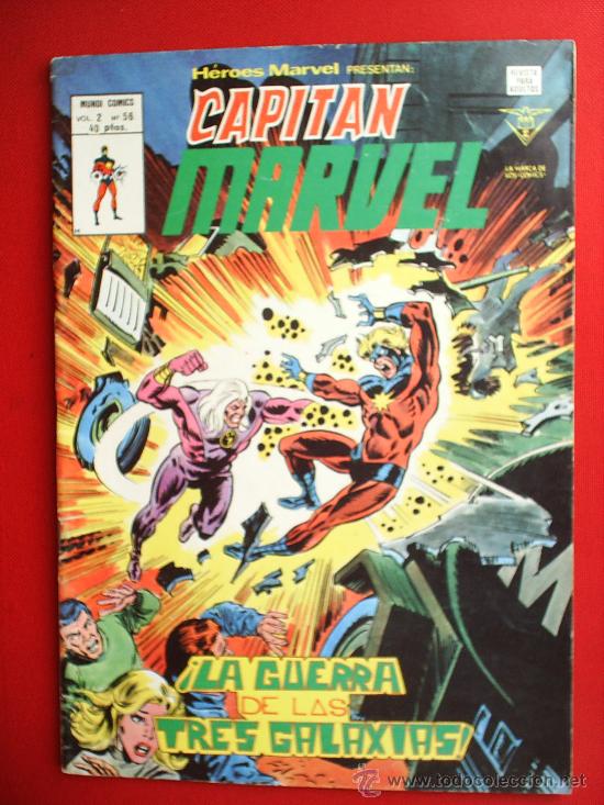 C&oacute;mics: CAPITAN MARVEL NUMERO 56 V.2 MUNDI COMICS 1979 EDITORIAL VERTICE - Foto 1