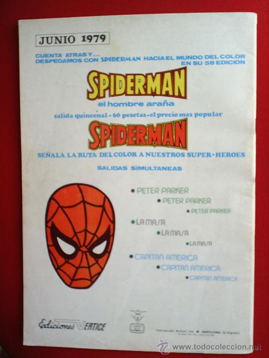 C&oacute;mics: CAPITAN MARVEL NUMERO 56 V.2 MUNDI COMICS 1979 EDITORIAL VERTICE - Foto 2