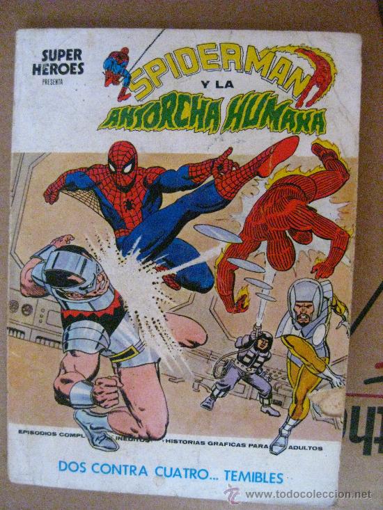 C&oacute;mics: SUPER HEROES VERTICE VOL 1 N&ordm; 2 SPIDERMAN Y LA ANTORCHA - Foto 1