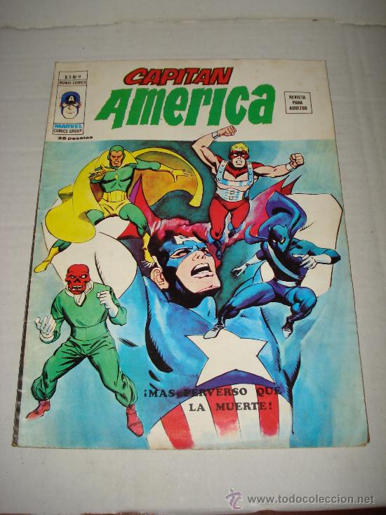 C&oacute;mics: CAPITAN AMERICA  V-3  N&ordm; 9  de VERTICE. 1974 - Foto 1