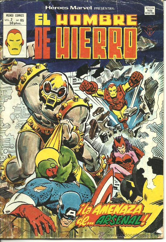 C&oacute;mics: HEROES MARVEL VOL. 2 EL HOMBRE DE HIERRO N&ordm; 65 - Foto 1