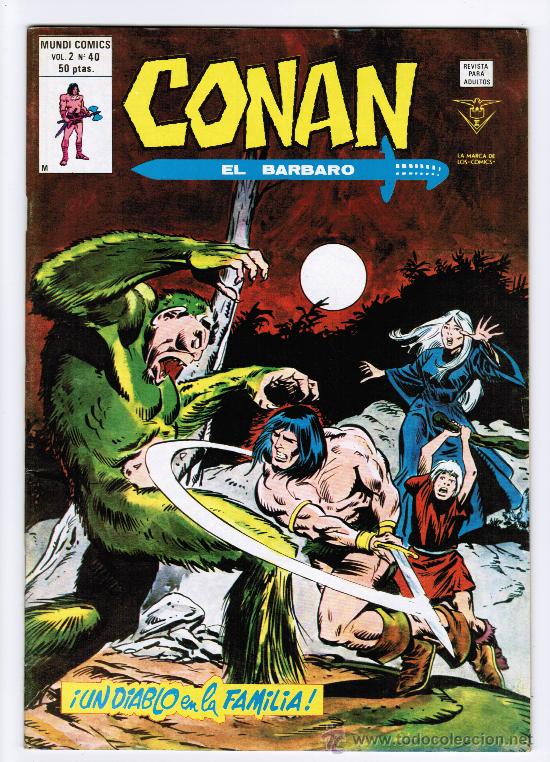 C&oacute;mics: CONAN EL BARBARO V.2. N&ordm; 40 - VERTICE 1980 - Foto 1