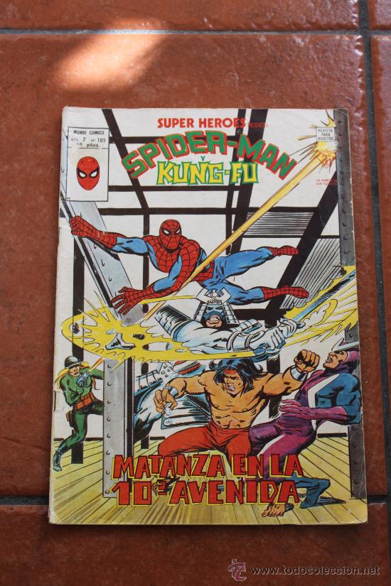 C&oacute;mics: SUPER HEROES N&ordm; 109 SPIDERMAN Y KUNGFU V 2   EDIC. VERTICE - Foto 1